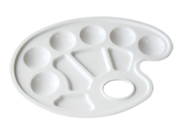 12473-EC Paleta za slikanje ovalna bijela 505-P 54285 P24/240