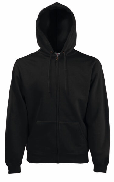 212069-EC Majica FOL DR sa kap. i zatvaračem Sweatshirt Zip Hooded crno L P24