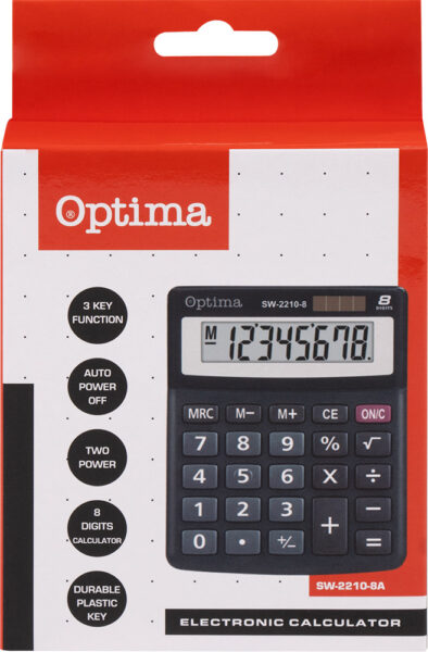 Kalkulator OPTIMA SW-2210-8A mali 8 mjesta 25250 bls  P30/60