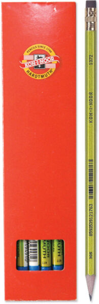 217969-EC Ol.graf.HB KOH-I-NOOR s gumicom 1372 METALIC sort kom 1372/2 P12/144