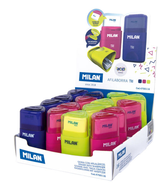 Gumica + šiljilo Milan Tri Acid