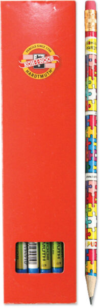 218130-EC Ol.graf.HB KOH-I-NOOR s gumicom 1231 PUZZLE kom P12/144
