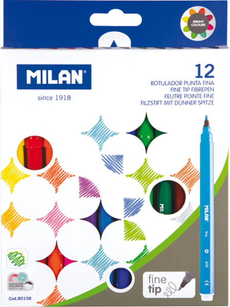 Flomasteri 12/1 perivi tanki vrh Milan