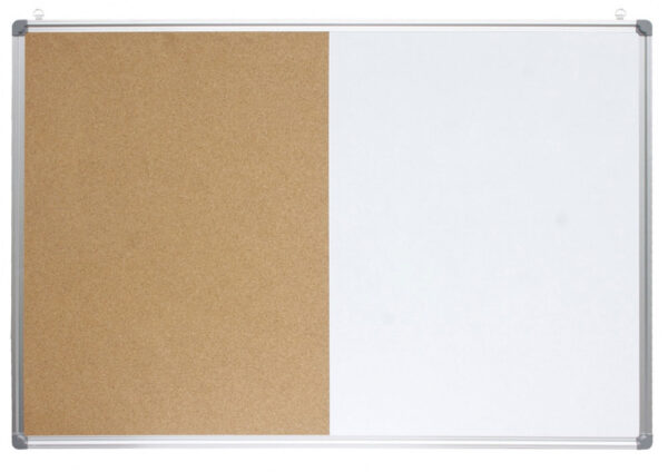 225074-EC Ploča bijela magnetna/pluto zidna OPTIMA 60x90cm alu okvir 22385 P1/5