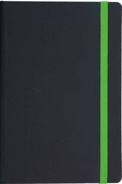 226801-EC Notes FLUX EDGE A5 14x21 crno-zeleni 991.023.51 P1/20