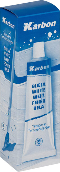 230189-EC Tempera bijela u tubi 35ml KARBON  P12/72