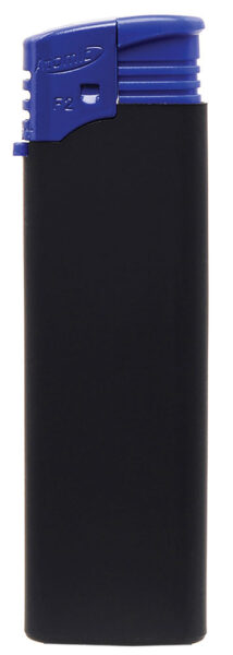 236479-EC Upaljač Atomic F2 RUBBER crno/plavi P50/1000