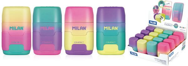 Gumica + šiljilo dvostruko Milan Compact Sunset