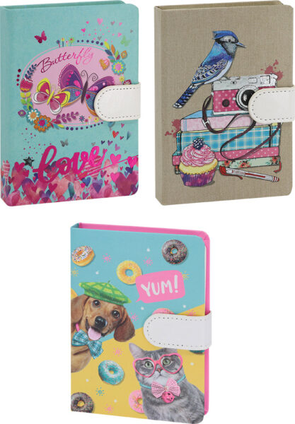 Notes CREATIVE sa magnetnim zatvaranjem 14,5x9 cm sort P96 NETTO