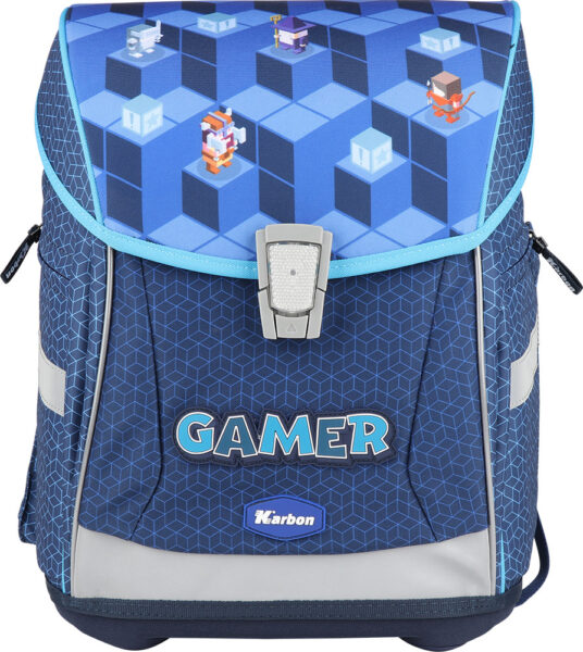 Prvoškolska torba Gamer Karbon Netto