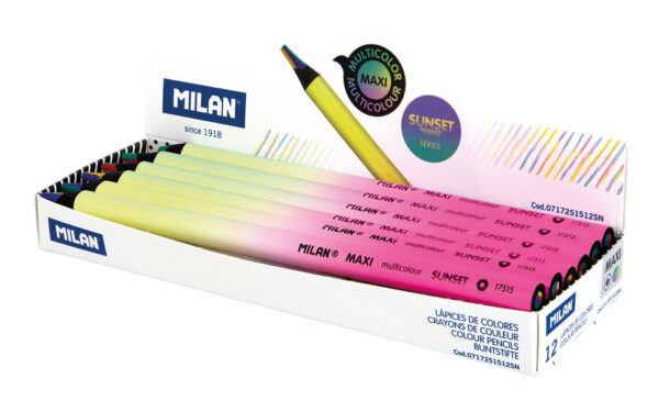 Drvena bojica multicolor maxi Milan Sunset