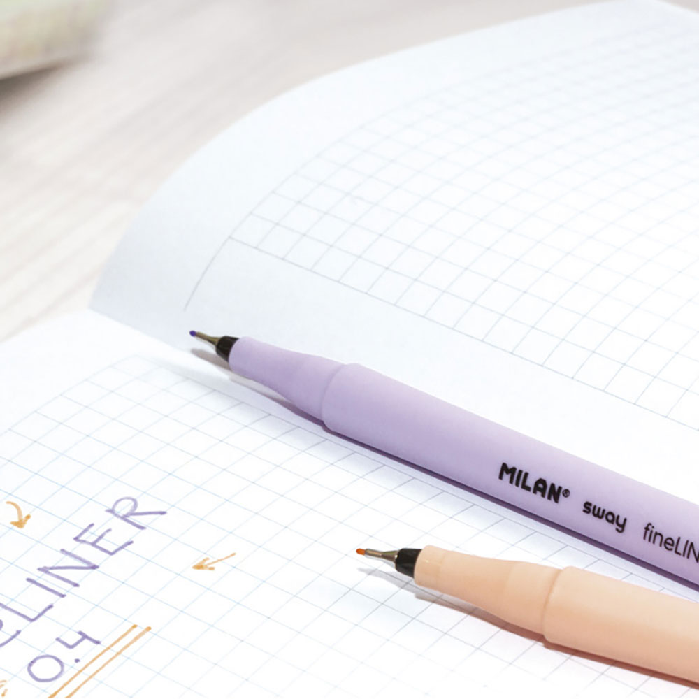 241855-EC Flomaster fineliner MILAN 0,4 SWAY set 5 pastelnih boja P14/252