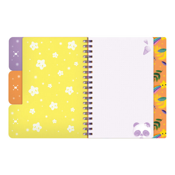 Notes spiralni s razdjelnicima Bangoberry Pally Panda 200str. 25x20,5 P3 NETTO