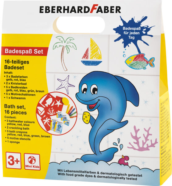 Set za igranje EBERHARD FABER voštane boje sa šablonama i bojama za kupku P6/72