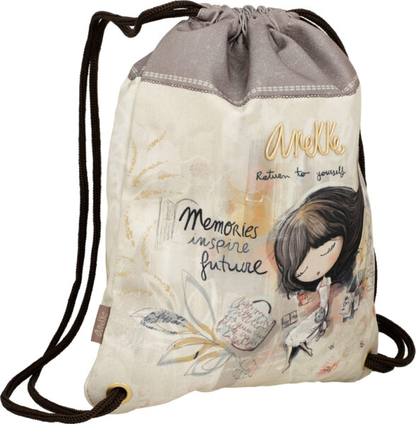 Ruksak vrećasti Anekke MEMORIES SS25 33x45x2,5cm 40484-003 NETTO