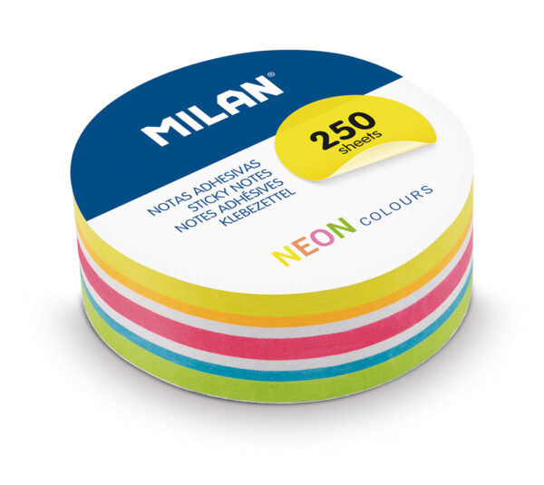 Blok samoljepivi fi67mm 250l neon 6 boja Milan