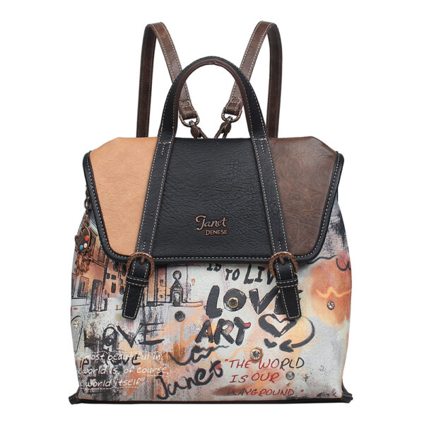 Torba/ruksak fashion Janet Art Gallery FW25 30x12,5x27 cm J-144 P14 Netto