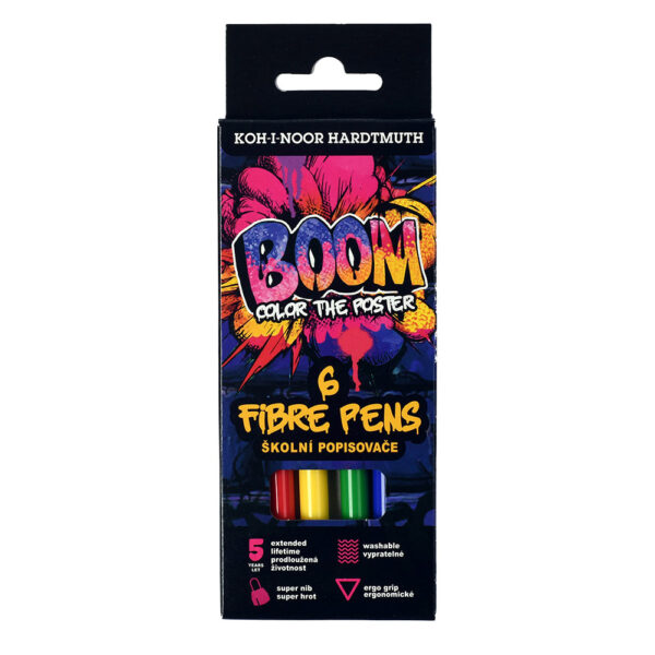 Flomasteri  6/1 KOH-I-NOOR Boom perivi 1022 bls P24