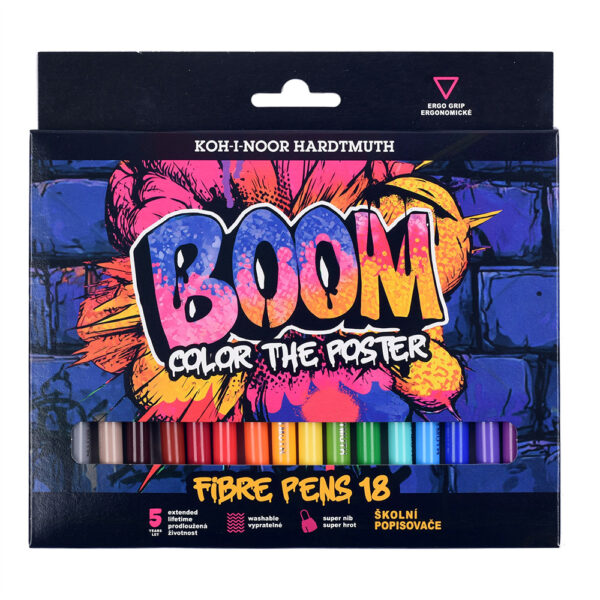 Flomasteri 18/1 KOH-I-NOOR Boom perivi 1022 bls P12