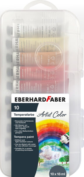 Tempera 10/1 18 ml EBERHARD FABER plastična kutija P6/24