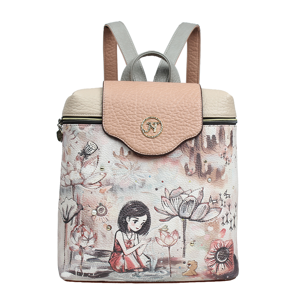 248361-EC Ruksak fashion Janet SS26 Lotus Lover 26X10X27cm J-182