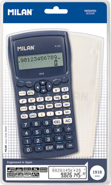 Kalkulator znanstveni 430 funkcija Milan M240 since 1918 plava