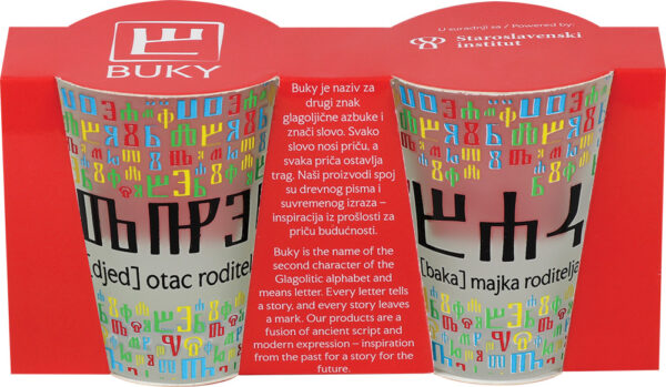 Čaša za rakiju set 2 kom BUKY baka+djed P6/72