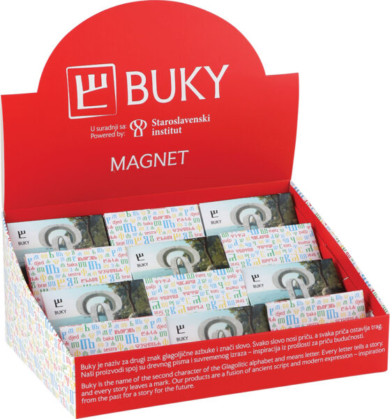 Magnet razglednica BUKY 75x53mm četvrtasti spužvasti P24